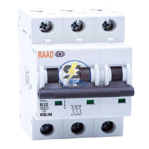 کلید مینیاتوری رعد سه پل 50 آمپر RB/M-3P-C50-6KA